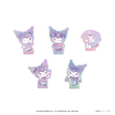 「KUROMI 20th ANNIVERSARY CAFE」グリッターステッカー