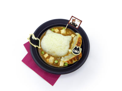 「文豪ストレイドッグス 於:ナンジャタウン 忍灯ノ町観光記」中原中也のねこご飯のせ麻婆豆腐