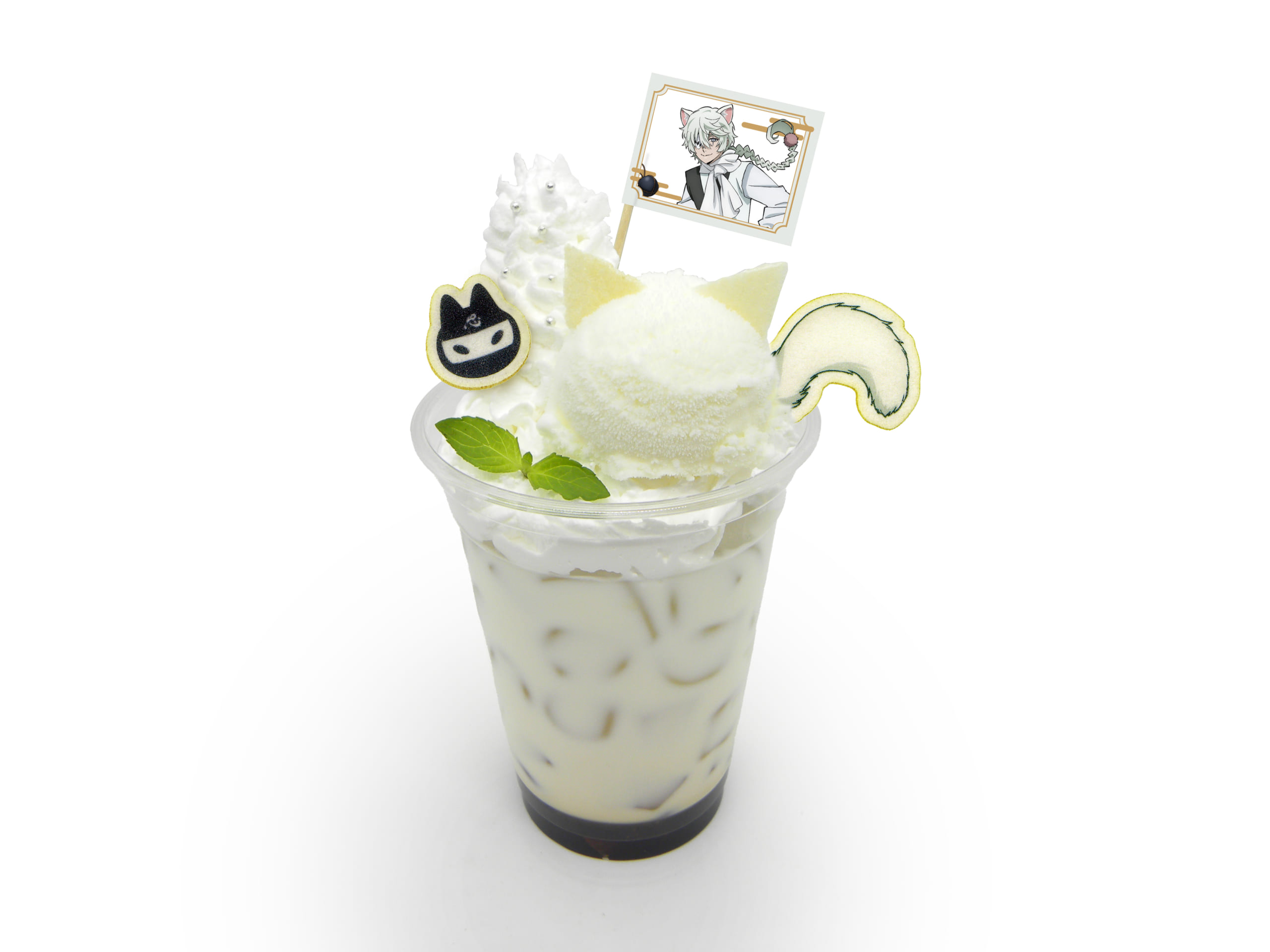 「文豪ストレイドッグス 於：ナンジャタウン 忍灯ノ町観光記」ニコライ・Gのねこホワイトドリンク