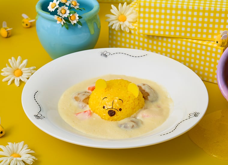 「くまのプーさん」スペシャルカフェ ひょっこりチキンシチューライス