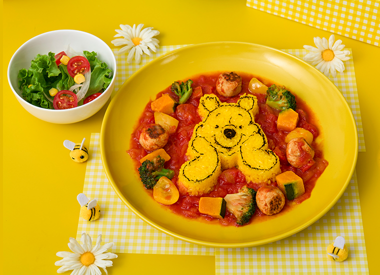 「くまのプーさん」スペシャルカフェ ごきげん♪ミートボールライス