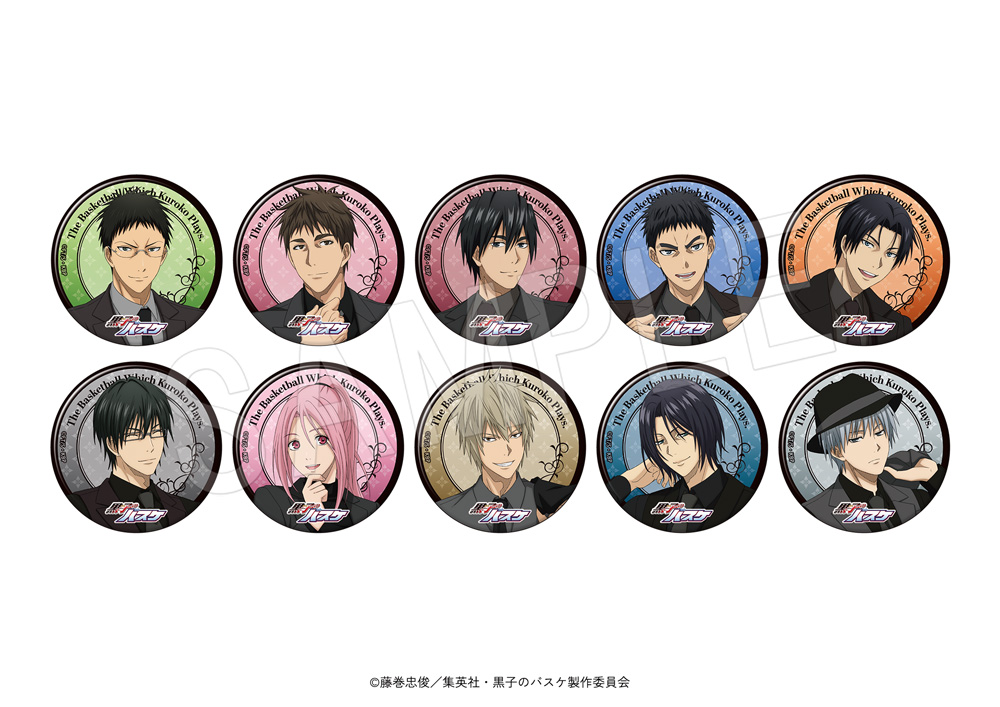 「黒子のバスケ × Chugai Grace Cafe」コラボカフェ トレーディングホロ缶バッジ