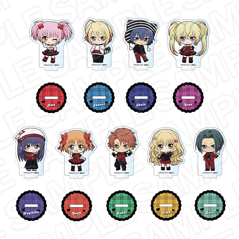 『しゅごキャラ！』POP UP SHOP ミニアクリルスタンド チェックスタイル デフォルメver.