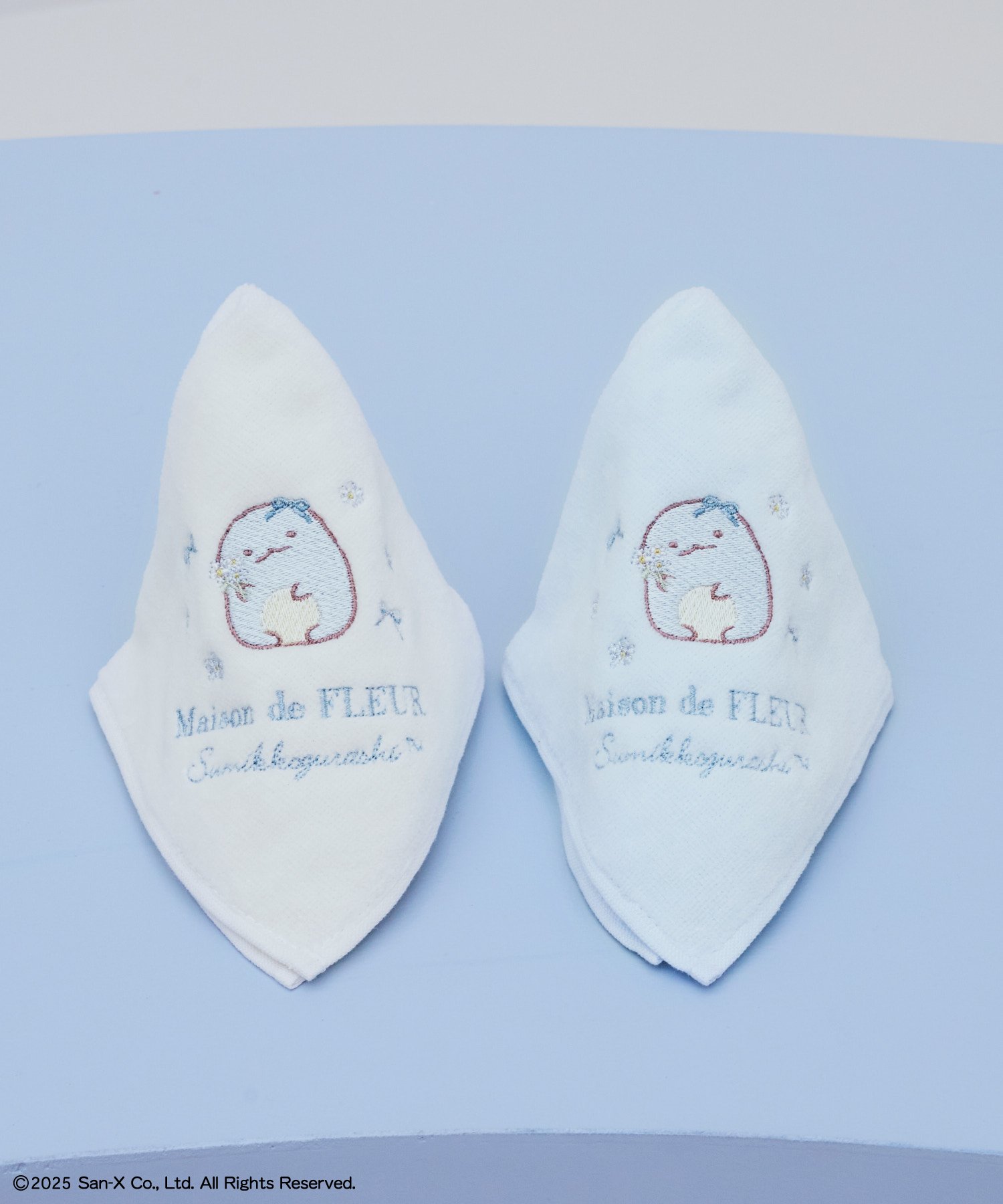 「すみっコぐらし×Maison de FLEUR」すみっコぐらし とかげタオルハンカチ