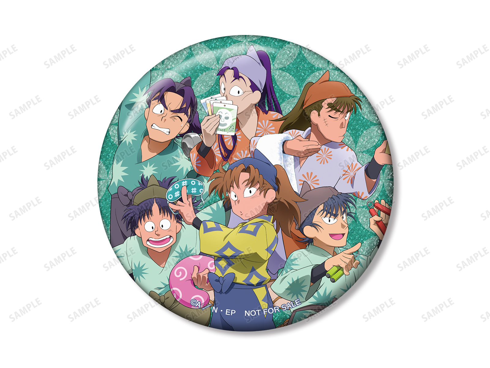 『忍たま乱太郎』POP UP SHOP in マルイ vol.2　描き下ろし みんなで商いver. トレーディンググリッター缶バッジBOX特典