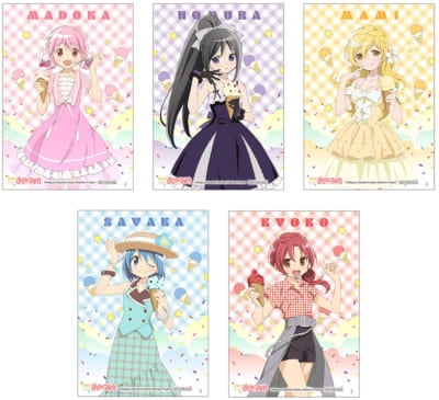 『魔法少女まどか☆マギカ』ice cream PARTY フェア ブロマイド（全5種）