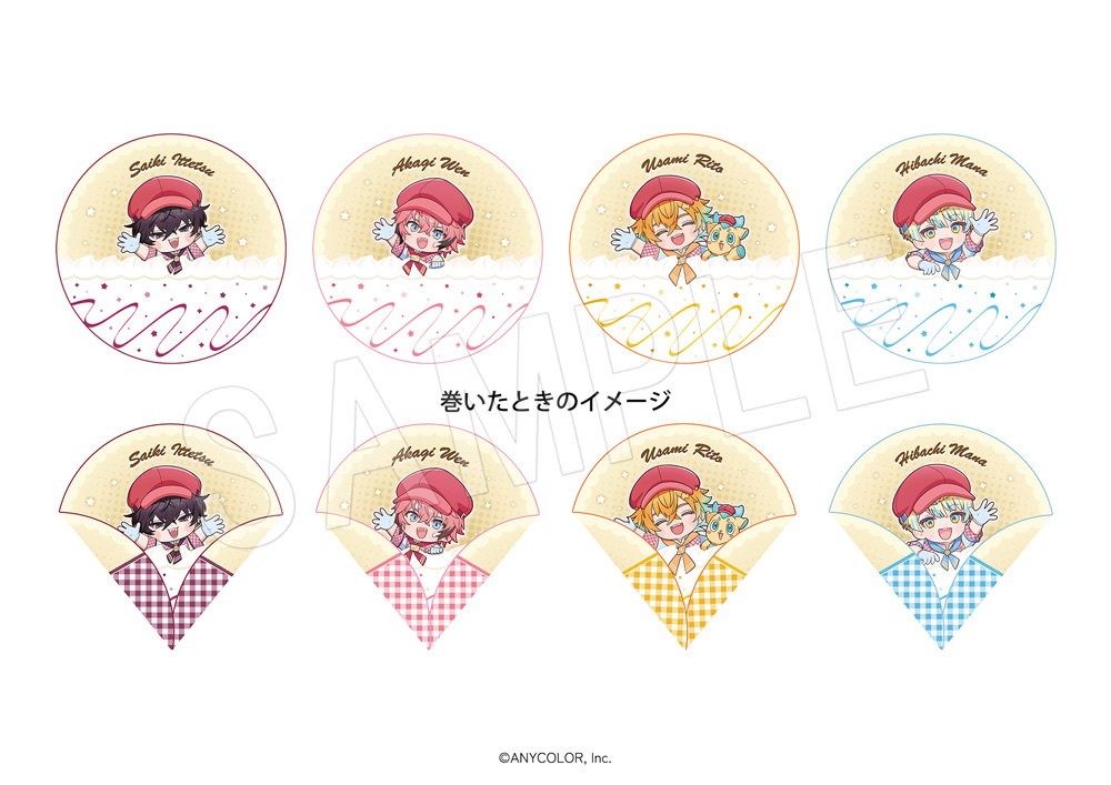 「にじさんじ×マリオンクレープ」ハンカチ