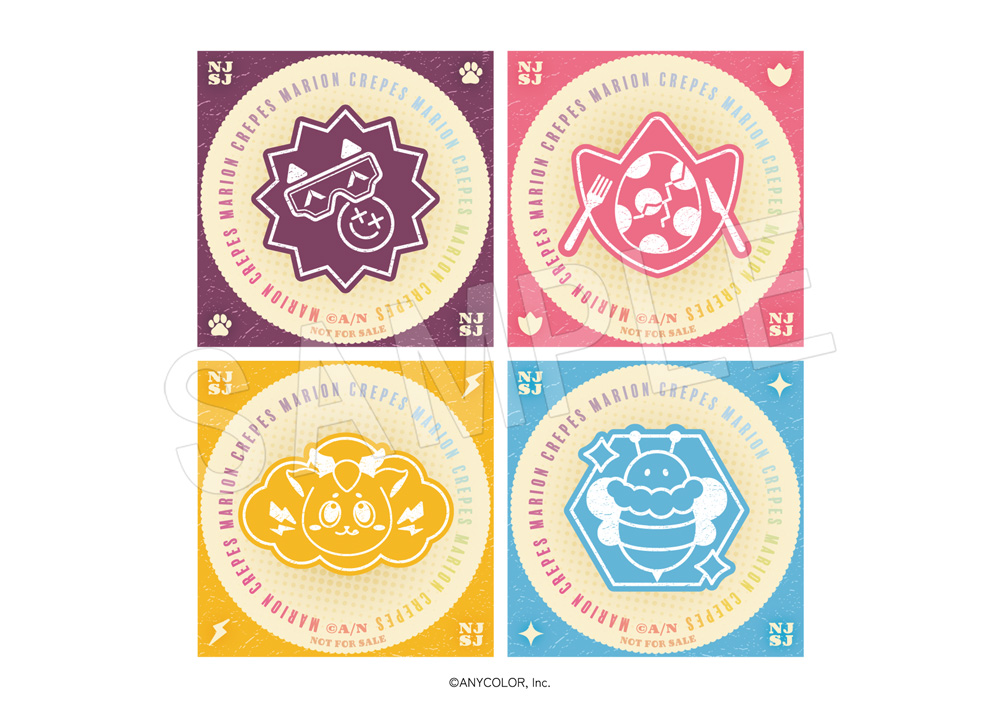 「にじさんじ×マリオンクレープ」ノベルティステッカー