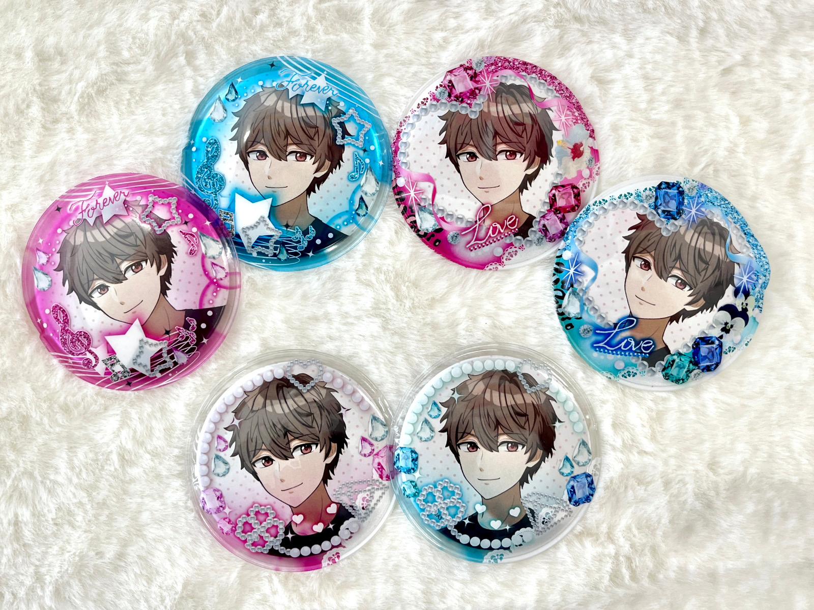 「推し活POP UP～めちゃカワ！ノスタルジア～」缶デコカバー Forever/Love/パール