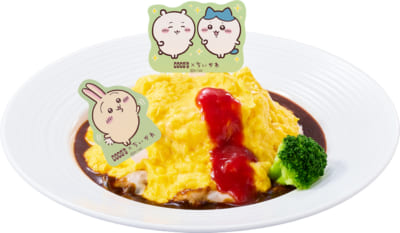 「ちいかわ×ココス」ご褒美☆ハンバーグデミオムライス