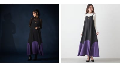 「ディズニーヴィランズ×ベルメゾン」ドレスワンピース「アースラ」