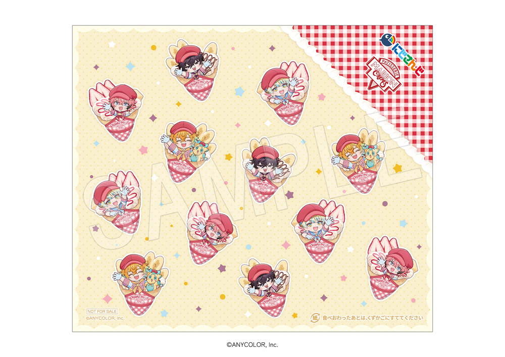 「にじさんじ×マリオンクレープ」コラボ限定デザイン クレープ巻紙