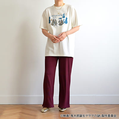 映画『鬼太郎誕生 ゲゲゲの謎』×石黒亜矢子さん クルーネックTシャツ