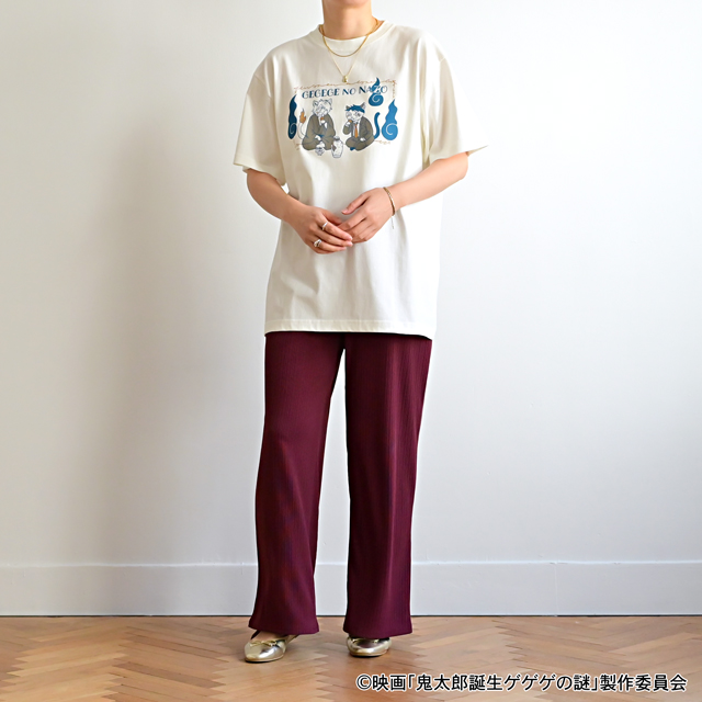 映画『鬼太郎誕生 ゲゲゲの謎』×石黒亜矢子さん クルーネックTシャツ