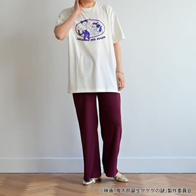 映画『鬼太郎誕生 ゲゲゲの謎』×石黒亜矢子さん クルーネックTシャツ
