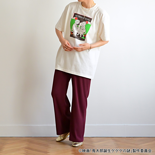 映画『鬼太郎誕生 ゲゲゲの謎』×石黒亜矢子さん クルーネックTシャツ