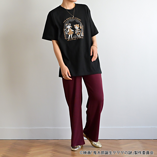 映画『鬼太郎誕生 ゲゲゲの謎』×石黒亜矢子さん クルーネックTシャツ