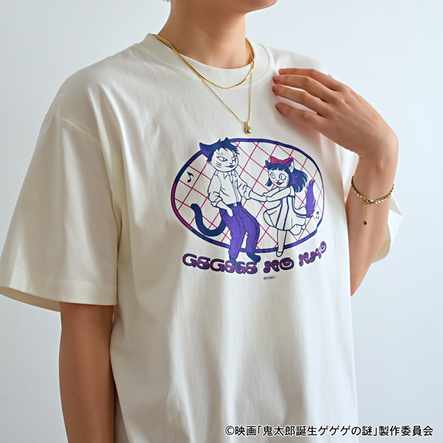 映画『鬼太郎誕生 ゲゲゲの謎』×石黒亜矢子さん クルーネックTシャツ