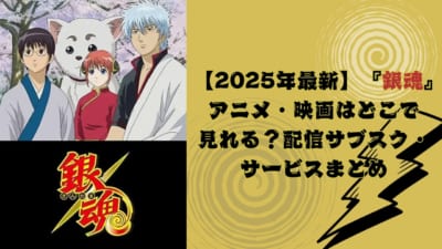 『銀魂』 アニメ・映画はどこで 見れる?配信サブスク・ サービスまとめ