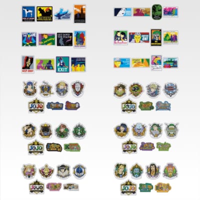 「一番くじ ジョジョの奇妙な冒険 -THE★JOJO WORLD-」L賞 ステッカーアソート