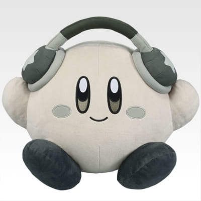 『一番くじ 星のカービィ ~プププリミックス~』ラストワン賞 ゴキゲンなカービィぬいぐるみ モノクロver.