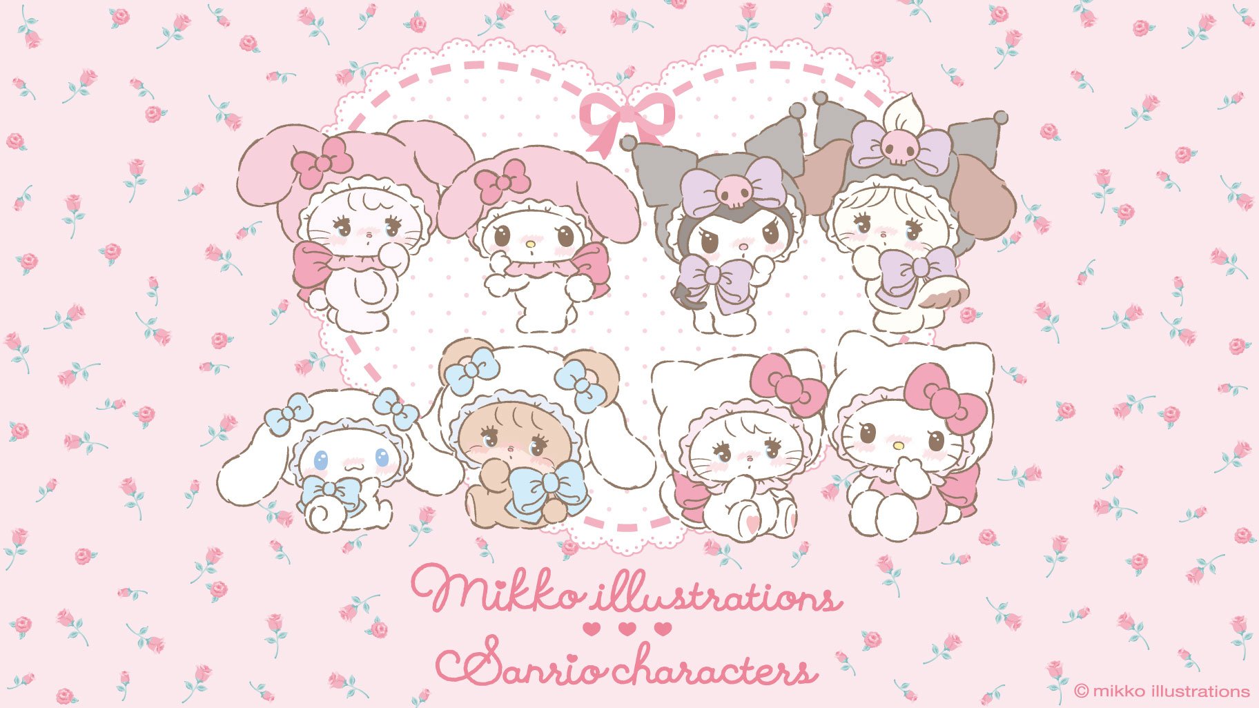 「mikko illustrations×サンリオ」コラボアイテムが発売中！マスコットホルダーなどがラインナップ