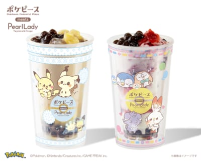 「ポケピース×パールレディ」ポケピース　タピオカドリンク