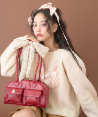 「ナルミヤキャラクターズ POP UP SHOP」Mi-je×ベリエちゃん リボンボストンバッグ
