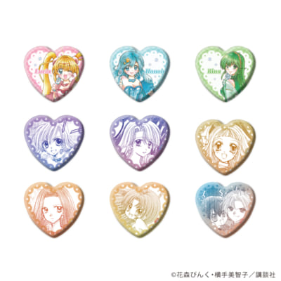 『マーメイドメロディー ぴちぴちピッチ』ハート型缶バッジ