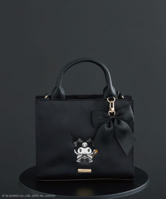「サンリオ×Maison de FLEUR」クロミコラボ商品 KUROMI 2Wayトートバッグ