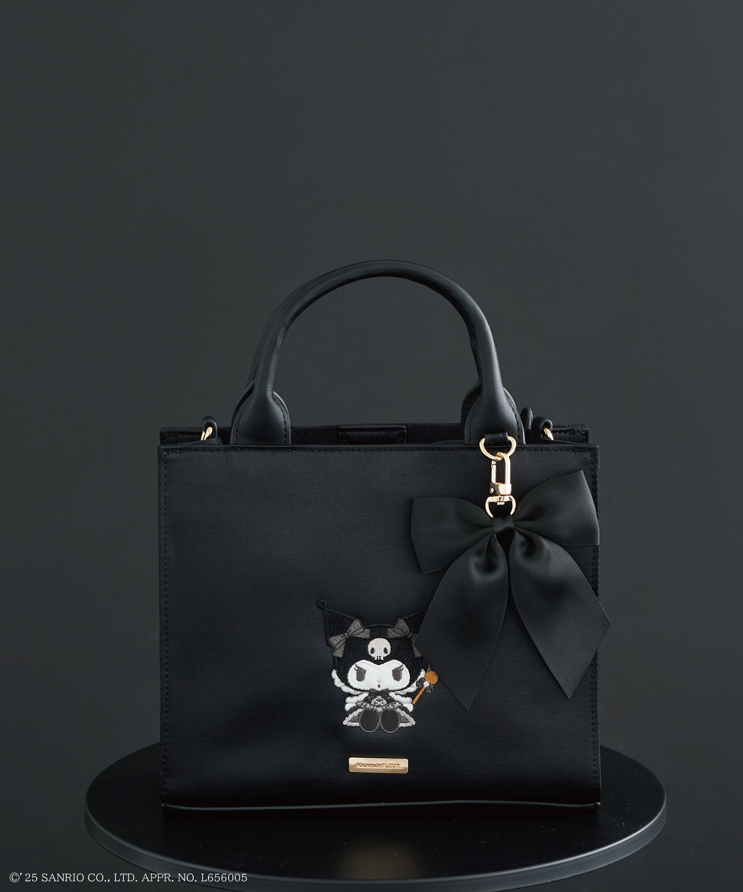 「サンリオ×Maison de FLEUR」クロミコラボ商品　KUROMI 2Wayトートバッグ