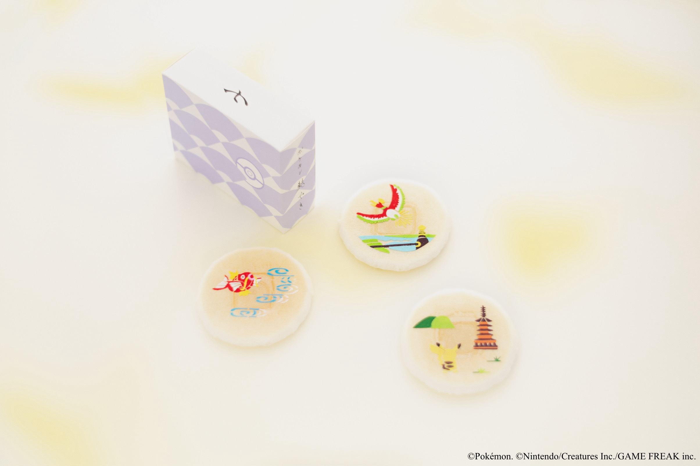 「ポケモン×京菓匠 七條甘春堂」ポケモン麩焼き（3枚入り）