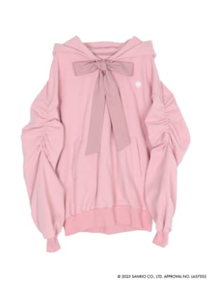 「フラガリアメモリーズ×ZOZOTOWN」【RED BOUQUET × dazzlin】 リボンドッキングオーバーフーディ