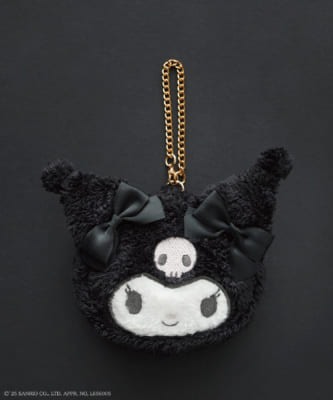 「サンリオ×Maison de FLEUR」クロミコラボ商品 KUROMIフェイスポーチチャーム