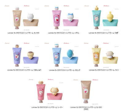 「ちいかわ×Lovisia」Lovisia ちいかわマスコットハンドクリーム