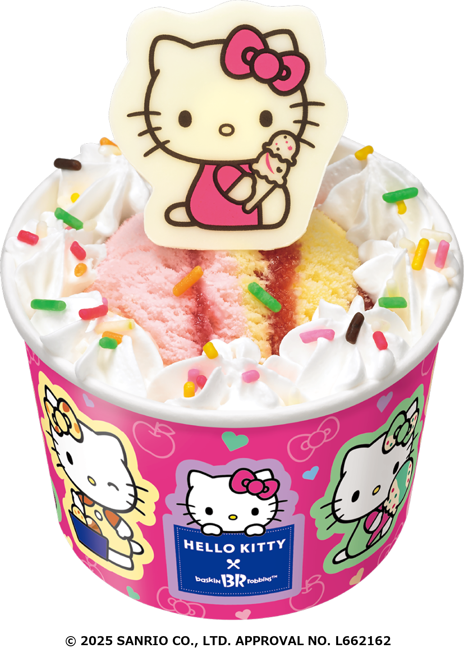 サンリオ×サーティワン「HELLO KITTY Loves ICE CREAM」ハローキティ シングルサンデー