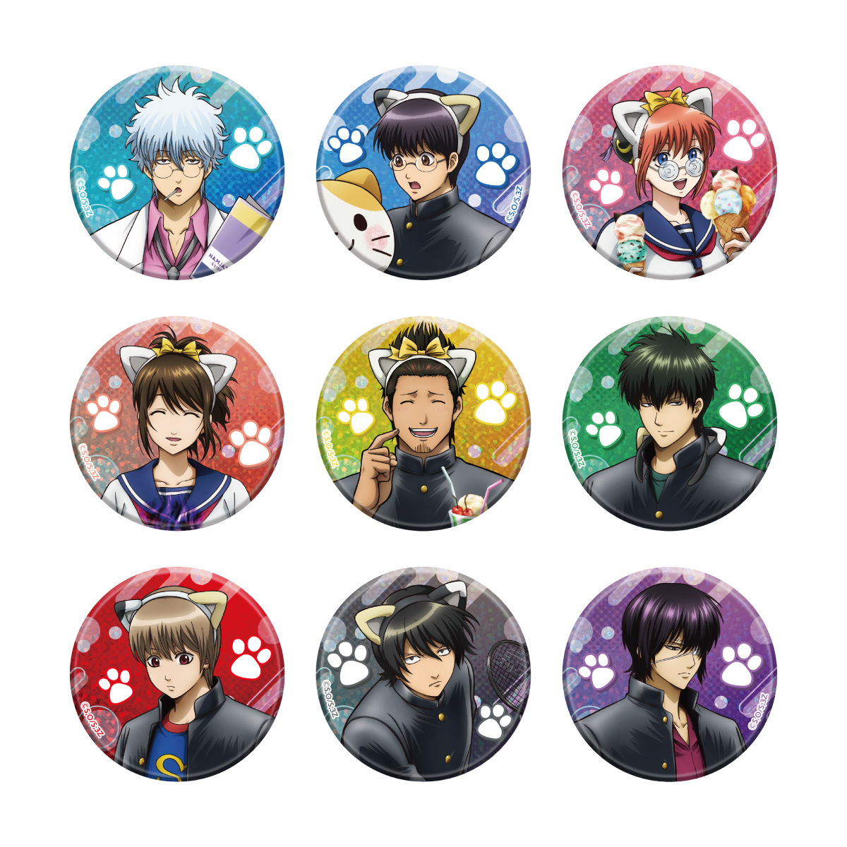 「3年Z組銀八先生 in NAMJATOWN」缶バッジコレクション