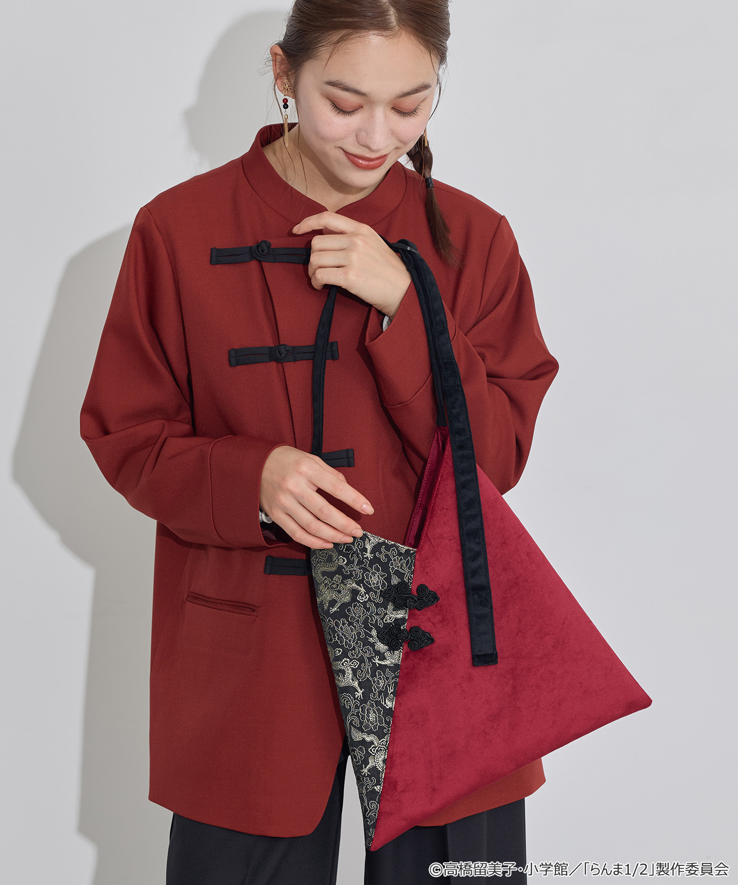 「らんま1/2 × earth music&ecology Japan Label」チャイナトートバッグ