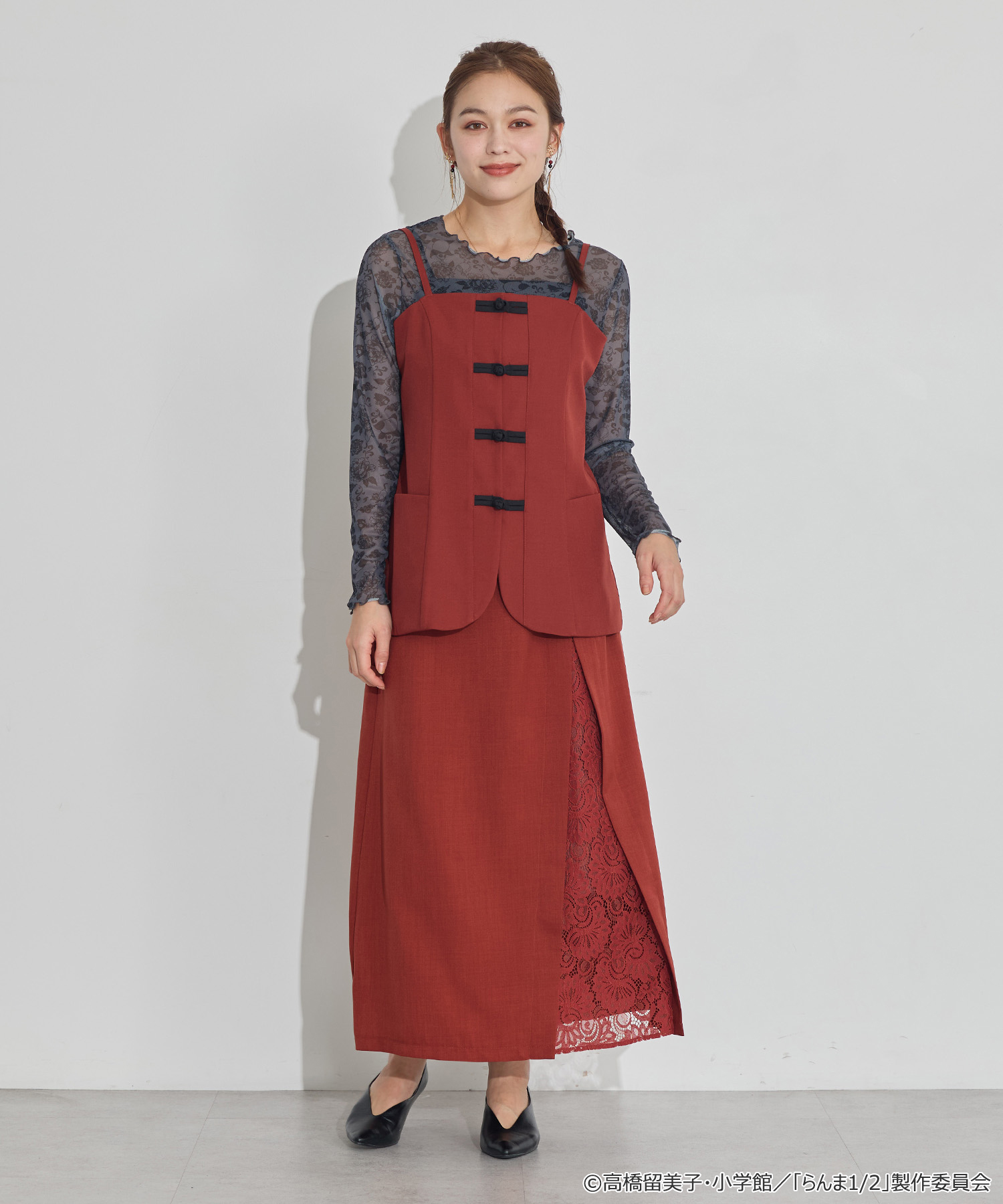 「らんま1/2 × earth music&ecology Japan Label」チャイナビスチェ