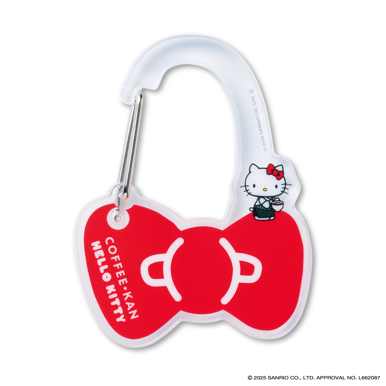 「ハローキティ×珈琲館」アクリルカラビナ