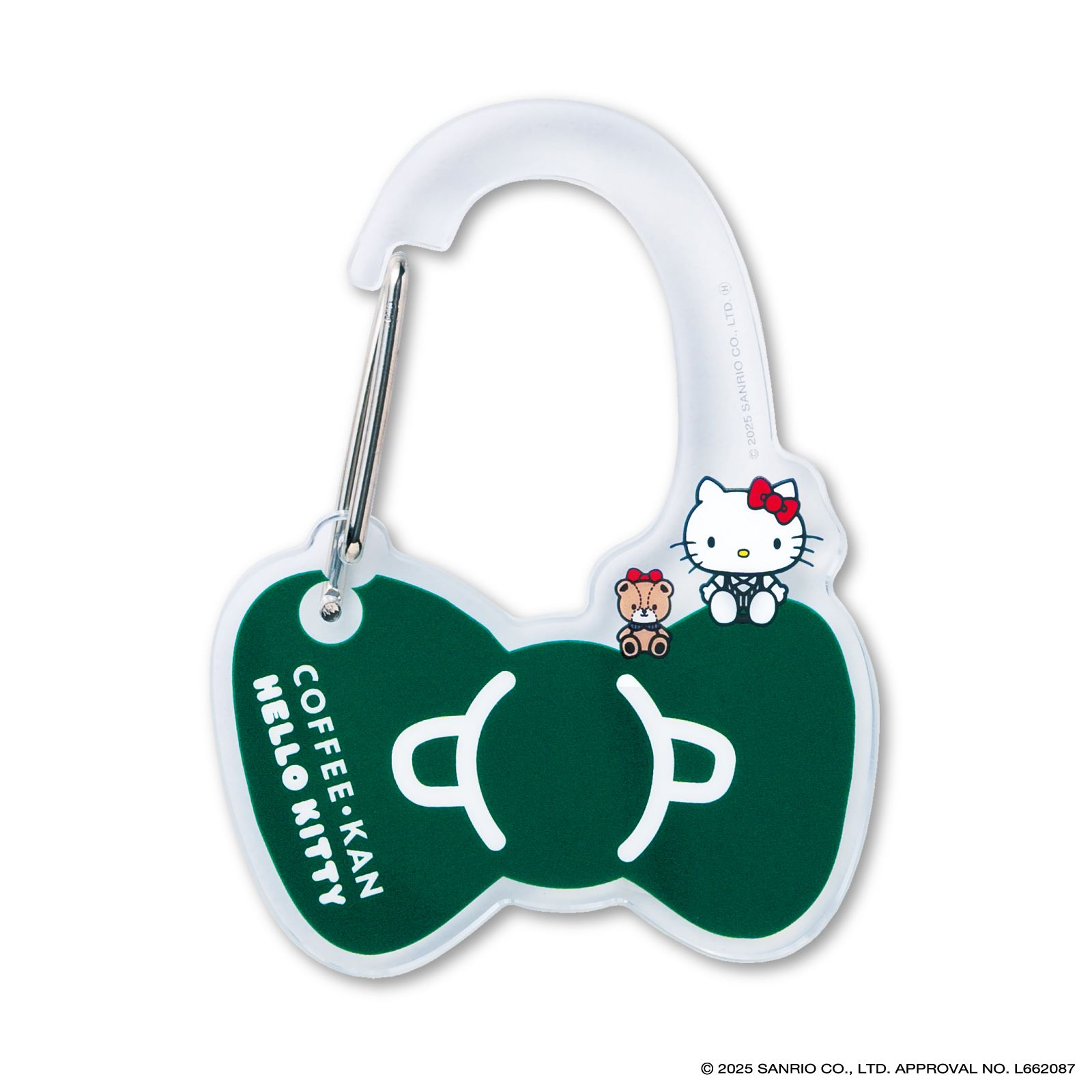 「ハローキティ×珈琲館」アクリルカラビナ