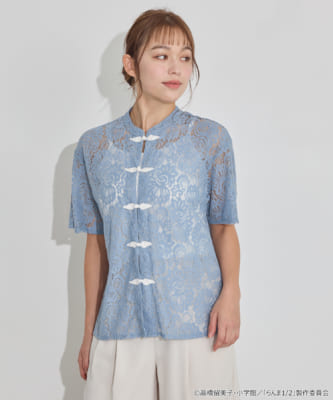 「らんま1/2 × earth music&ecology Japan Label」チャイナレースシャツ