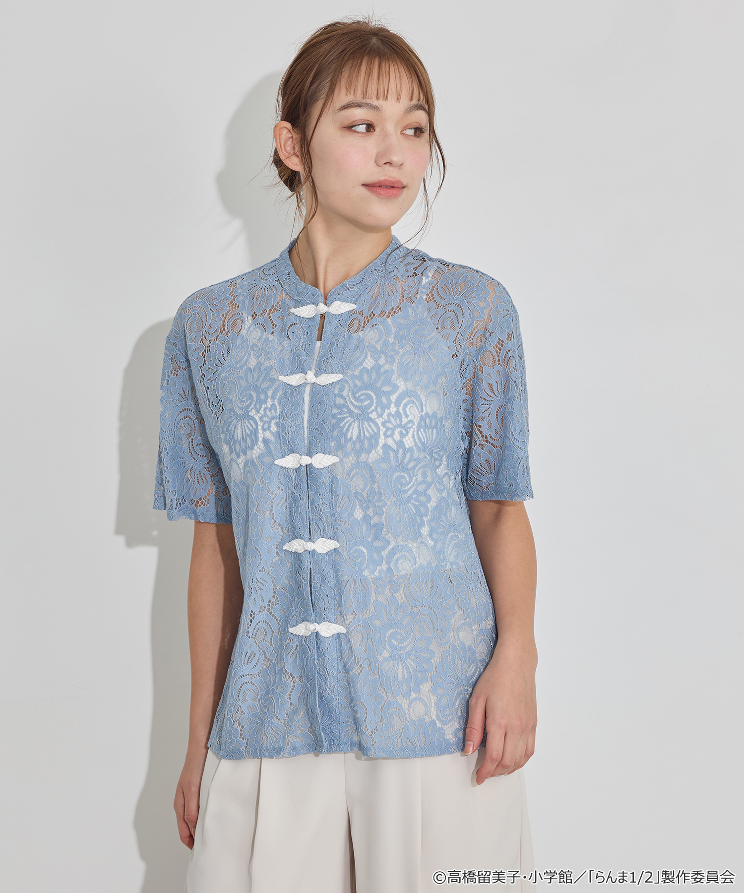 「らんま1/2 × earth music&ecology Japan Label」チャイナレースシャツ