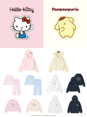 「サンリオキャラクターズ×ジーユー」コラボラインナップ