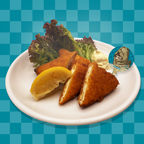 「ゴールデンカムイ×E-DINER」ヴァシリのチーズはんぺん頭巾