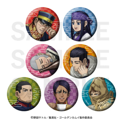 「ゴールデンカムイ×E-DINER」トレーディングメタリック缶バッジ