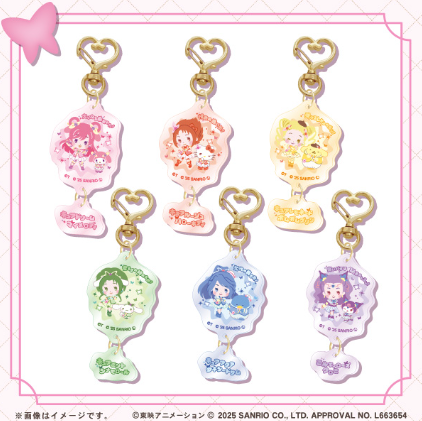 「Yes!プリキュア5GoGo!×サンリオキャラクターズ」ファミマ限定グッズ2連アクリルキーホルダー