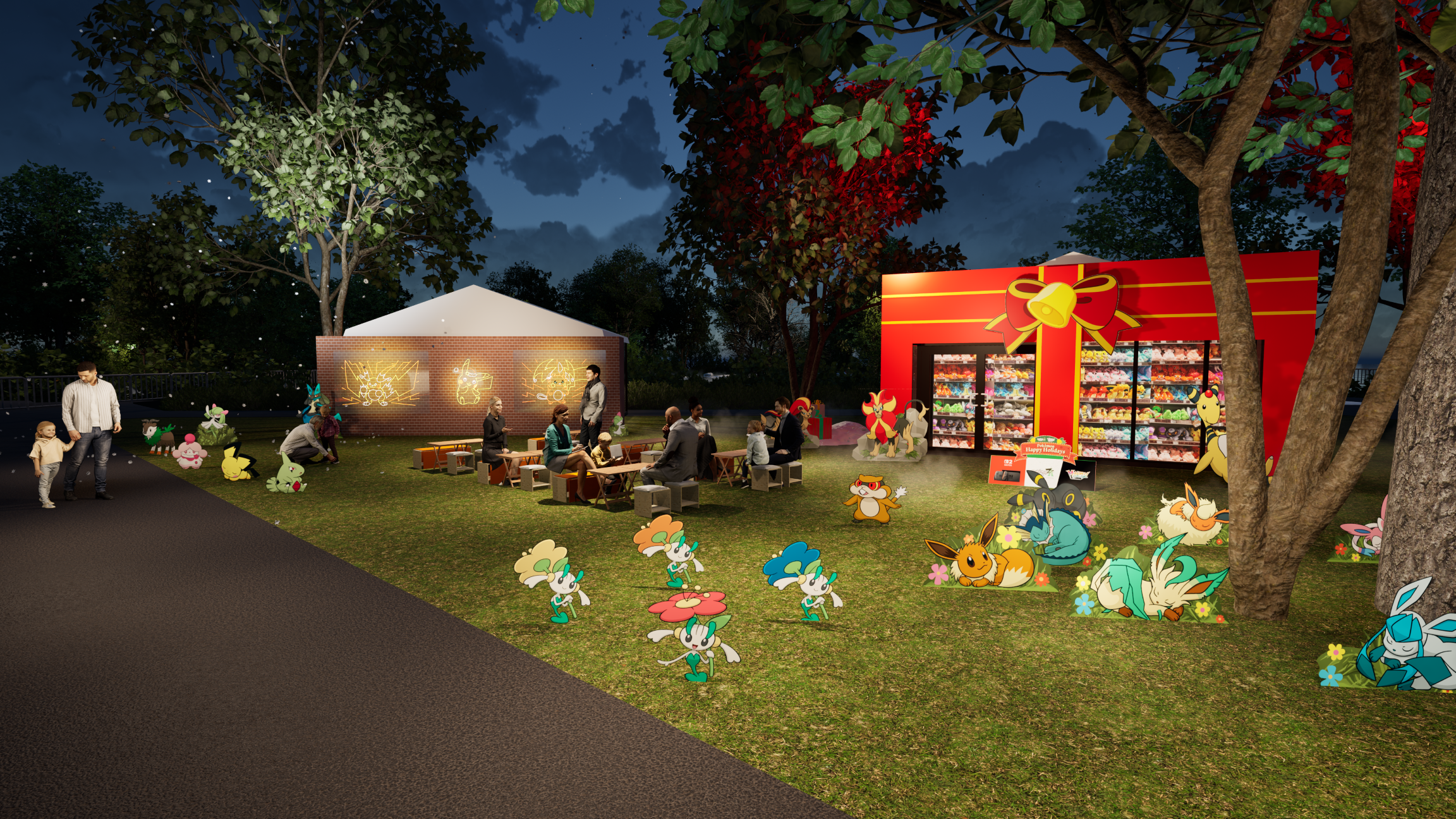 「Christmas Market in 横浜赤レンガ倉庫」ポケモンブース　メガプレゼントBOX