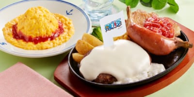 「ONE PIECE×ジョイフル」ルフィのドン!!と山盛り肉々グリル&麦わらオムライス