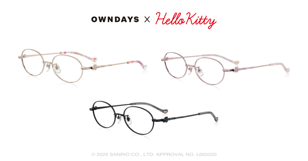 「OWNDAYS × Hello Kitty」リボン model